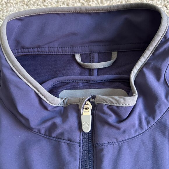 Peter Millar Mens L Full-Zip Lightweight Golf Jacket Navy - Picture 3 of 13